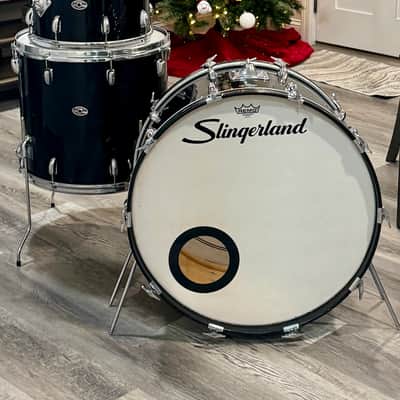 Slingerland Vintage drums 24/18/14/13 70s - Black image 2