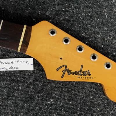 1962 Fender Duo-Sonic Guitar Neck Original Finish Excellent +orig.Ferrules(#552) image 5