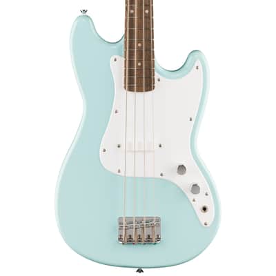 Squier Sonic Bronco Bass Guitar, Daphne Blue image 1