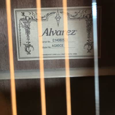 Alvarez AG60CE natural beautiful with B-band SYS550 under saddle transducer image 20