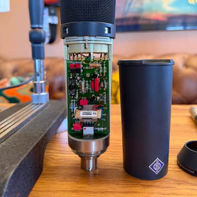 Vintage Neumann U87 ai P48 Condenser Microphone w/Rare NOS Swivel Mount* (1980’s) - Matte Black image 13
