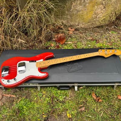 1979 Fender Precision Bass - Morocco Red - International Color Series - OHSC image 20