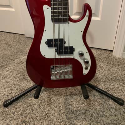 Samick Corsair MCR-1 Mini Bass Guitar - Red image 2