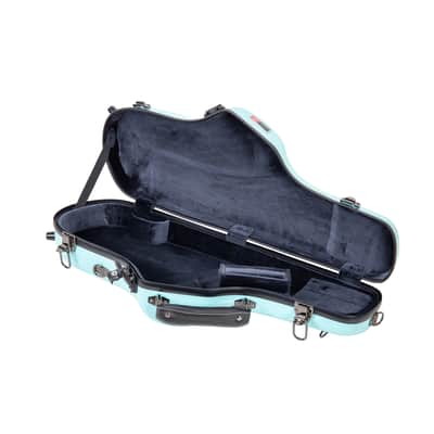 Crossrock Traveling Alto Saxophone Case-Fiberglass Hardshell, Light Backpackable Ergonomic Sax Case image 3