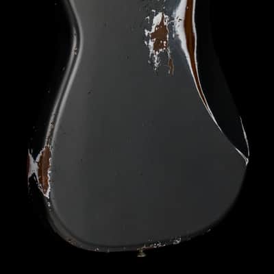 Fender Custom Shop Empire 58 Precision Bass Heavy Relic - Faded Aged Charcoal Frost Metallic #91085 image 8