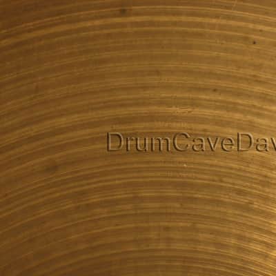 14" ZILDJIAN QUICK BEAT HI HAT CYMBALS, VINTAGE late 1970s HOLLOW LOGO, 1128 & 1202 grams image 3