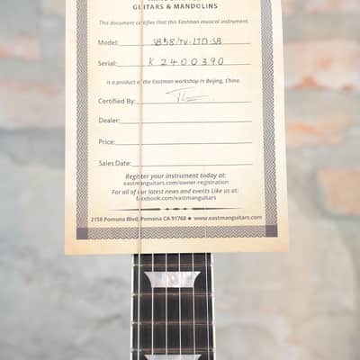 EASTMAN SB58/TV-LTD-SB Limited Edition - Truetone Vintage Gloss - Sunburst - w/Lollar pickup image 24