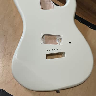 2021 Indonesia Kramer Baretta Special Vintage White Mahogany Guitar Body 6 Post Tremolo image 3