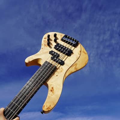 Schecter DIAMOND SERIES Reaper-5 Natural Satin 5-String Electric Bass Guitar image 1