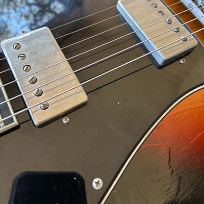YouTube vid in Description Novo Serus J HH stainless steel frets ebony Sunburst mastery electric guitar image 11