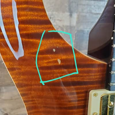 PRS Hollowbody HBII Piezo Artist Package 2004 Violin Amber Hardshell Case Free Ship USED #480 image 4