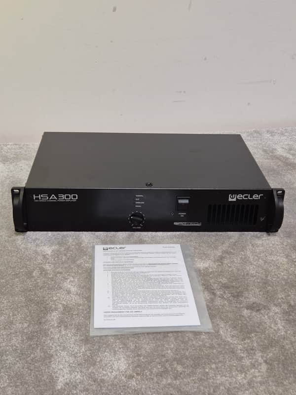 Ecler HSA300 - 300W High Efficiency Amplifier - Excellent w/ Original Box image 1