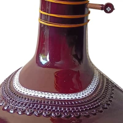 Munda Sitar Vilayat Khan Model Sitar Indian Tun Wood Sitar, Gig Bag, 6 main string 12 central string sitar For Professional Player Beginner image 4