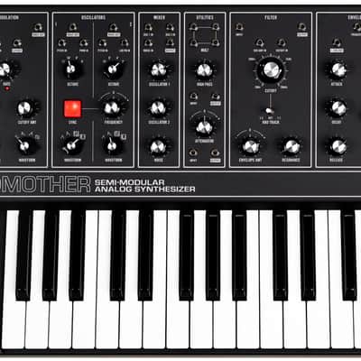 Moog Grandmother 32-Key Semi-Modular Analog Synthesizer, Dark Edition image 1