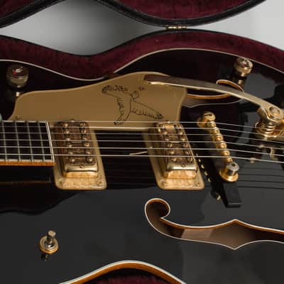 Gretsch G-6136TBK Black Falcon Arch Top Hollow Body Electric Guitar (2011), ser. #JT11051997, original black hard shell case. image 20