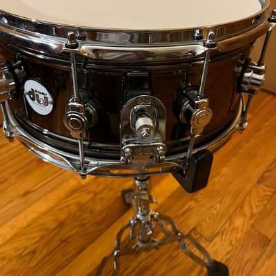 DW Design Series 6.5x14" Black Nickel Over Brass Snare Drum 2017 - Present - Black Nickel Over Brass image 3