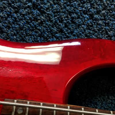 Dean 6 String Electric Bass Red image 3