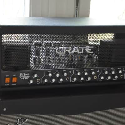CRATE BV300H Blue Voodoo 300-Watts all tube powerhouse Guitar/Bass head*made at the old Ampeg factory/St.Louis/USA*excellent condition from our showroom*original user manual*clean channel=1969 SVT circuit!WOW! image 3
