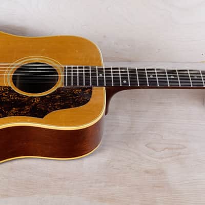 Gibson B-45-12 1966 Natural Vintage 12 String Acoustic Guitar w/ Hard Case image 3