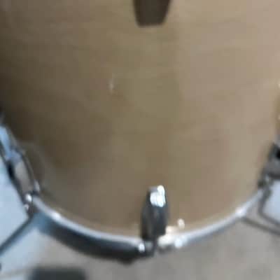 Ludwig No. 989 Big Beat Outfit 8x12 / 9x13 / 16x16 / 14x22" Drum Set (3-Ply) with Pointed Blue/Olive Badges 1973 - 1976 - Maple Cortex image 20