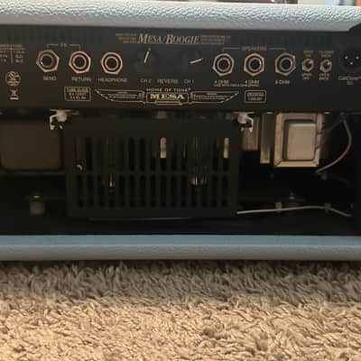 Mesa Boogie Mark Five:25 2-Channel 25-Watt Tube Amp Head - Custom Baby Blue Bronco & Tan Grille (Excellent Condition) image 6