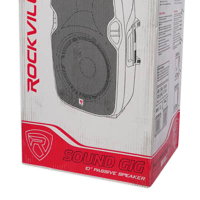 (2) Rockville SPGN104 10" 1600w DJ PA Speakers+Bluetooth Amplifier+Stands+Cables image 11