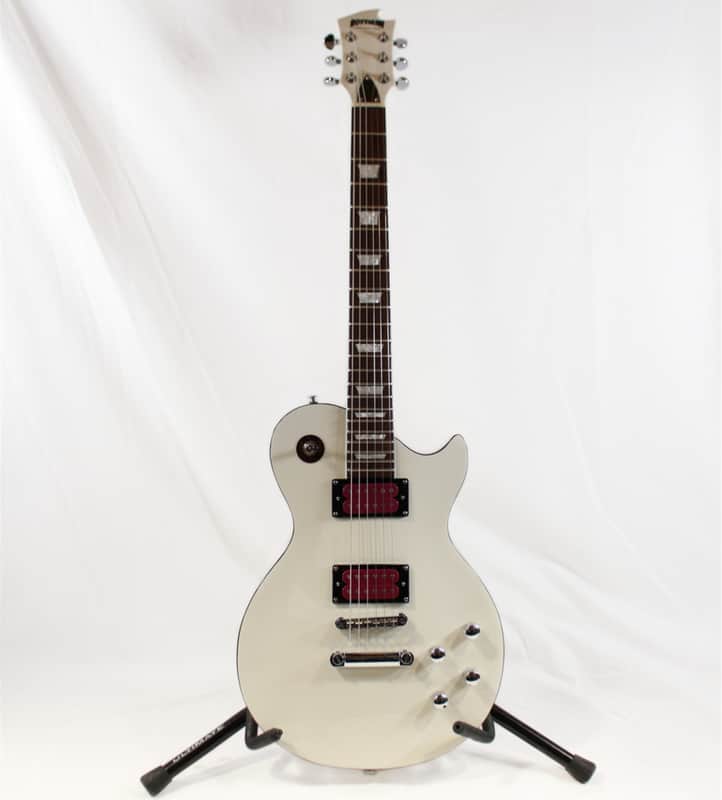 HardLuck Kings Bossman LP Style Electric Guitar in White image 1
