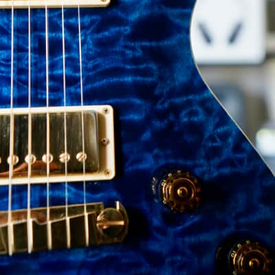 PRS 20th Anniversary Artist Top SingleCut Custom 22 Quilted Blue Brazilian Board 2007 image 3