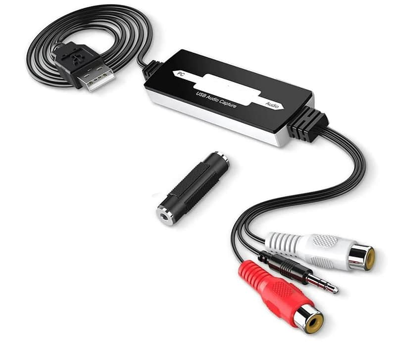 USB Analog-to-Digital Audio Converter & Recorder, Vinyl/Cassette Capture to MP3, WMA, WAV & OGG image 1