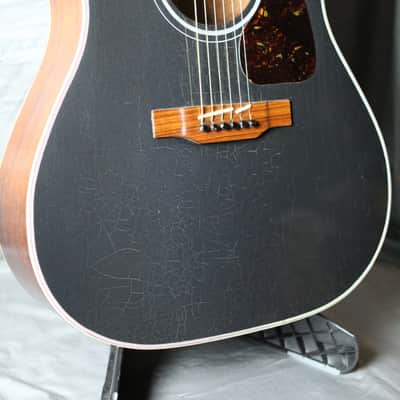 Gibson Southern Jumbo Banner Headstock 1942-45 Black (refin) w/OHSC image 5