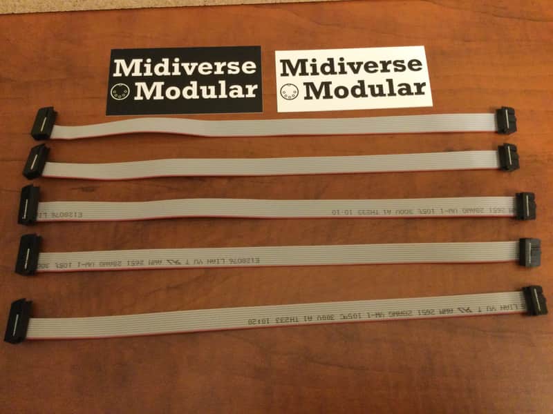 10 Pin - 16 Pin - 12" - Eurorack Power Cable - 5 Pack image 1