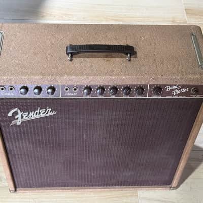 Fender Bandmaster 1960 - ultra rare early Brown Tolex w/factory 3x10's & fabulous tone ! image 3