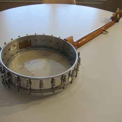 Gariepy 5 String Banjo Beautiful Original Condition Circa-1960s-Natural with Metal Pot image 11