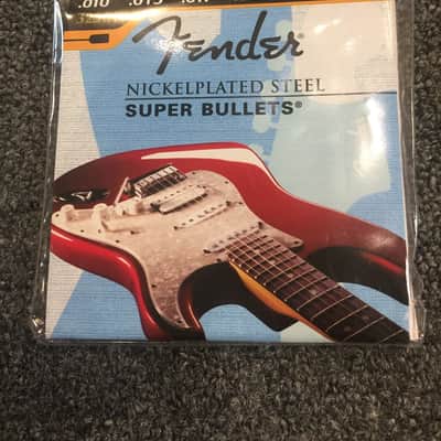 Fender Super Bullet Strings, Nickel Plated Steel, Bullet End, 3250R Gauges .010-.046 old Packaging image 1