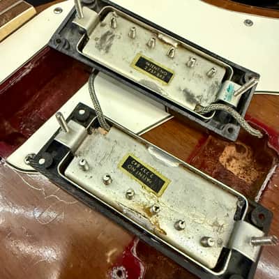Epiphone Crestwood Wilshire c 1963 - Cherry original vintage USA Pat no PAF mini Humbucker tremotone vibrato Kalamazoo Gibson image 9