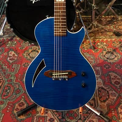 Rare ESP Eclipse SA - TL-6 Style Blue Trans Flamed Maple Semi | Reverb