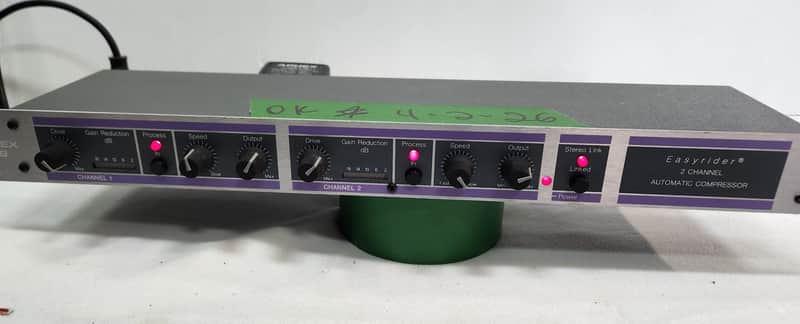 Aphex Model 108 , Easyrider ,VCA 2-Channel (Stereo/Dual Mono) Compressor w/ P/S - 1990's , Made in USA image 1