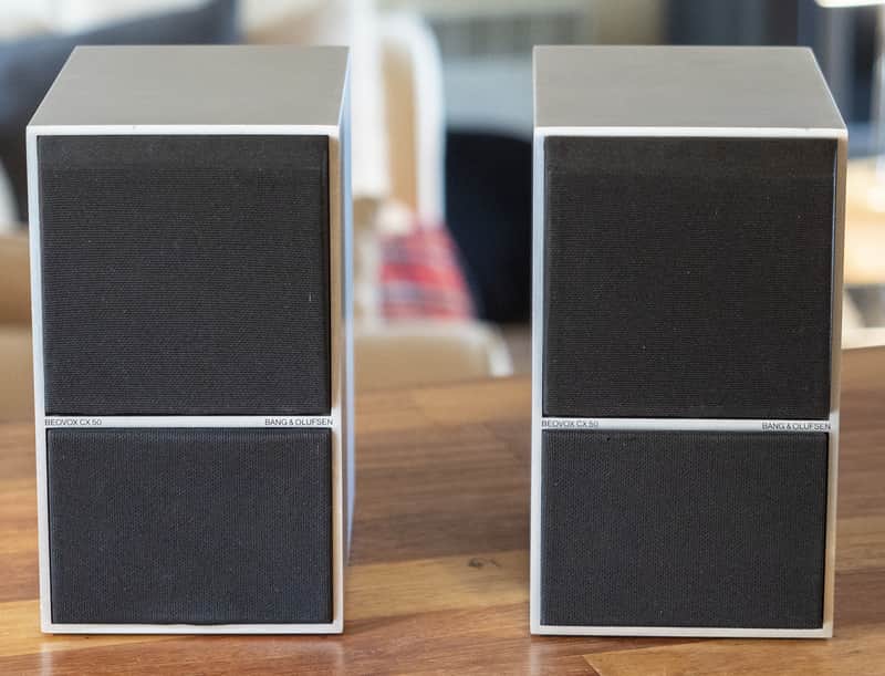 Bang & Olufsen Beovox CX50 1986 - bookshelf speakers, brushed