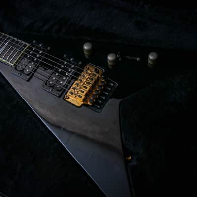 JACKSON USA Signature Dave Mustaine King V Custom 33 of 150# "Black Metal Flake + Ebony" (1996) image 2