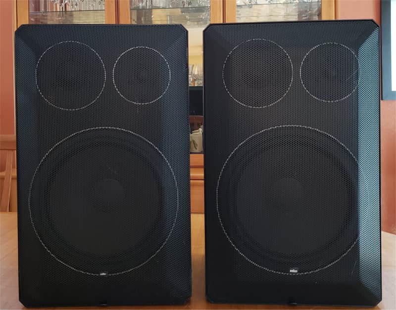Braun LS100 Vintage 3-Way Bookshelf Speakers - Rare and Special German Sound - Very Fine Condition! image 1