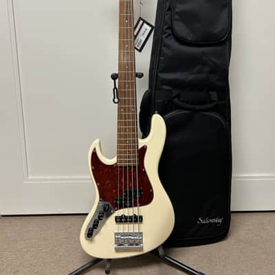 Sadowsky MetroExpress Hybrid P/J Bass 5-String with Pau Ferro Fretboard LEFT HANDED - Olympic White image 1