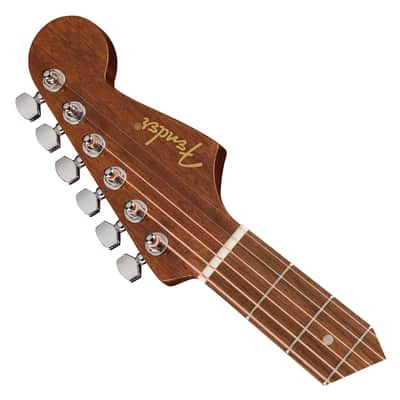 Fender California Standard Redondo Mini w/ Gig Bag - Natural Sapele w/Walnut FB image 4