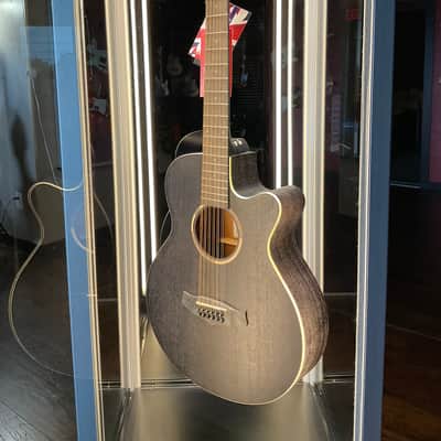 Tanglewood TWBB-SFCE-12 Blackbird 12-String Cutaway with Electronics 2020s - Smokestack Black image 8