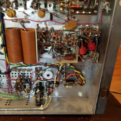 The Fisher Tube Preamp, receiver control amp console D-39 290-T MPX-77 1963 - Gold image 21