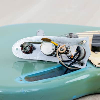 1968 Fender Mustang Vintage Offset Guitar Daphne Blue w/ Case image 21