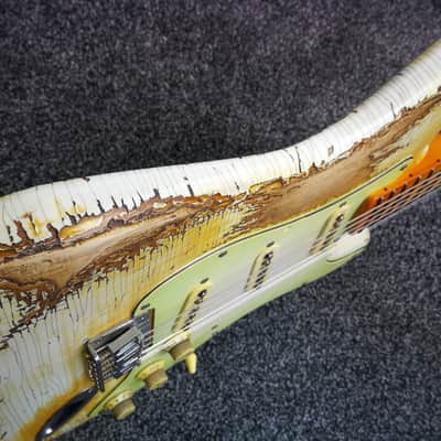 Vtt Relics Strat 50's - Blond Hardtail (with checking) image 9