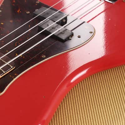 Fender Custom Shop Pino Palladino Signature Precision Bass Relic Fiesta Red over Desert Sand image 9