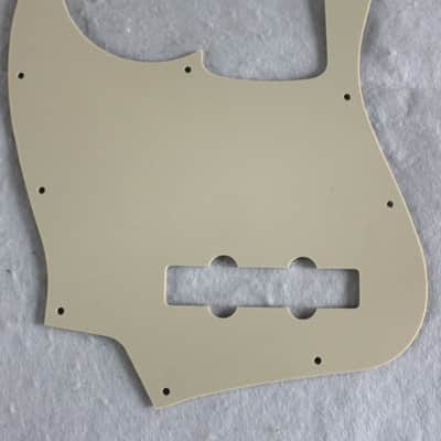 No Brand For Fender Jazz Bass Style Standard 3 Ply Vintage Yellow image 5