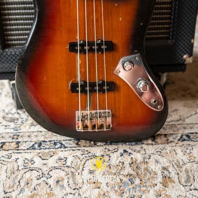 Fender Fullerton Jazz Bass Stacked Knob 80's - Sunburst image 7