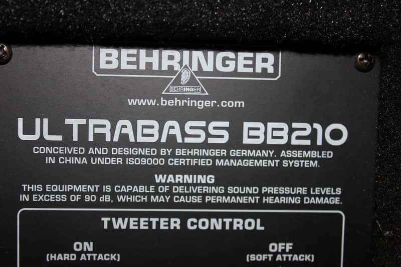 Behringer BB210 Ultra Bass/2x10 with Bugera Speakers and | Reverb